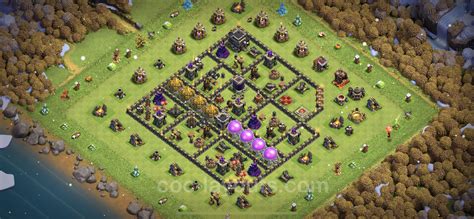 lv 9 town hall base|coc th9 war base layout.